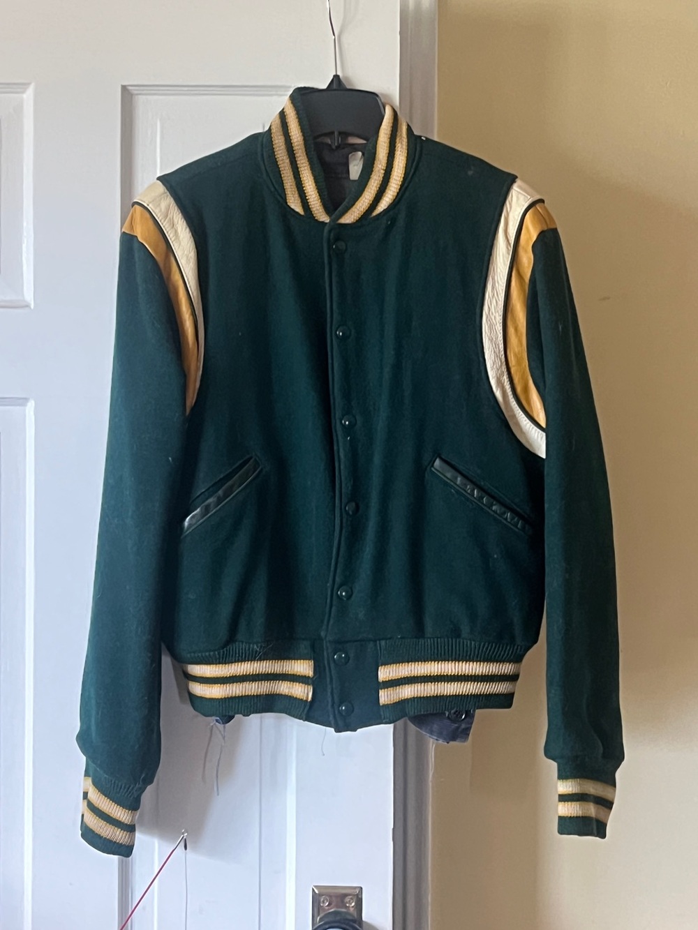 Vintage wool letterman jacket